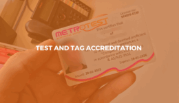 Test and tag accreditation 1