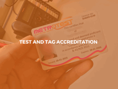 Test and tag accreditation 1 Test and tag accreditation 1